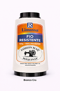 Fio Resistente Cor 000 Branco Cru 100g Marca Resistente 100% Poliéster