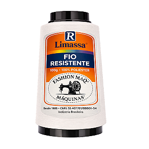 Fio Resistente Cor 000 Branco Cru 100g Marca Resistente 100% Poliéster