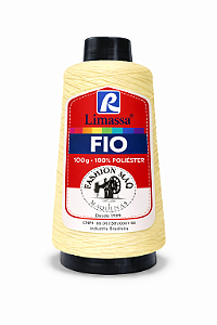 Fio Resistente Cor 001 Amarelo Bebê 100g Marca Resistente 100% Poliéster#