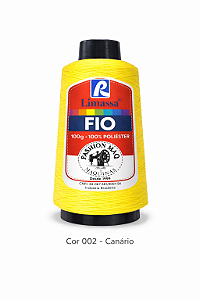 Fio Resistente Cor 002 Canário 100g Marca Resistente 100% Poliéster