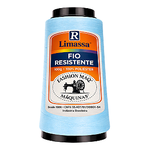 Fio Resistente Cor 006 Azul Bebe 100g Marca Resistente 100% Poliéster