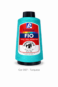 Fio Resistente Cor 007 Turquesa Claro 100g Marca Resistente 100% Poliéster