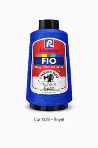 Fio Resistente Cor 009 Royal 100g Marca Resistente 100% Poliéster