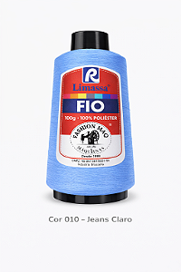 Fio Resistente Cor 010 Jeans 100g Marca Resistente 100% Poliéster#