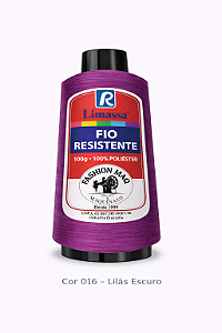 Fio Resistente Cor 016 Lilás Esc 100g Marca Resistente 100% Poliéster