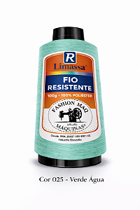 Fio Resistente Cor 025 Verde Agua 100g Marca Resistente 100% Poliéster#