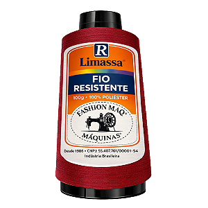 Fio Resistente Cor 037 Vinho 100g Marca Resistente 100% Poliéster