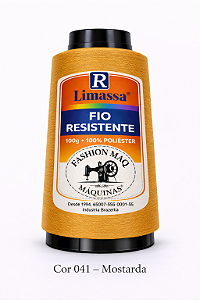 Fio Resistente Cor 041 Mostarda 100g Marca Resistente 100% Poliéster