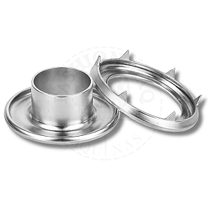 Ilhós Nº5 com Garra Alumínio - Cor Níquel 6 Unidades