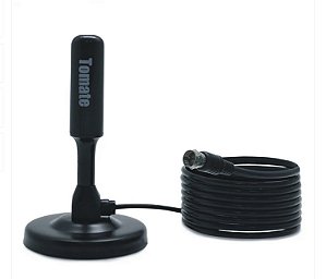 Antena Digital Interna e Externa Tomate com Base em Imã MTA-3003 com 5 Metros