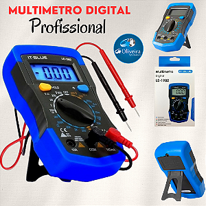 Multímetro Digital Profissional It-Blue LE-1982 Original com Bateria