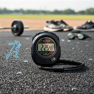 Cronômetro Digital Esportivo de Mão Alarme Relógio Bussola Cronos Brasport GB57600