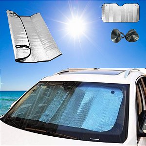Protetor Solar Parabrisa Tapa Sol Para Carro Painel Proteção Raios Uv com ventosa
