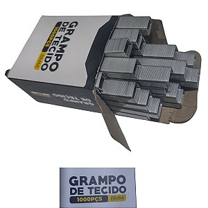 Grampo Para Grampeador Madeira Tapeceiro Tecido 1.000 unidades 8mm