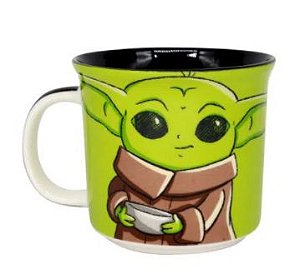 Almofada Baby Yoda Grogu Nave - Star Wars - Dora Presentes - A