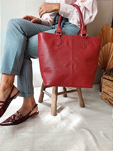 BOLSA SHOPPER SAMANTA VERMELHO