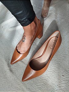 SCARPIN JULIA CARAMELO SALTO 5CM