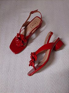 SANDÁLIA MAVI COURO VERMELHO