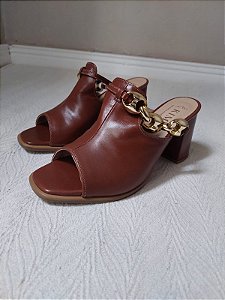 TAMANCO LARISSA MARROM COURO
