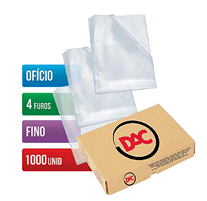 Envelope PlásticoA4 4F 0.6mm DAC 1.000 Unid