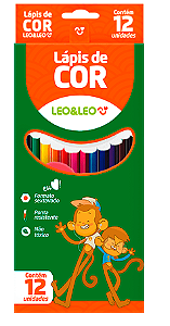 LÁPIS DE COR LEO&LEO 12 CORES