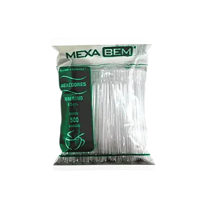 Palheta Plástica Para Café C/500 Mexa Bem