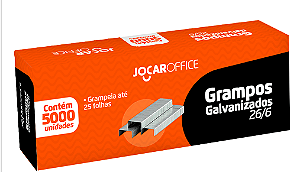 GRAMPO GALVANIZADO JOCAR 26/6 COM 5000 UNID