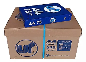 Papel Sulfite A4 UP 75g/m² - CX C/10 Pct 5000fls