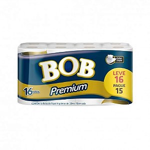 Papel Higiênico Folha Dupla C/16 Rolos - BOB