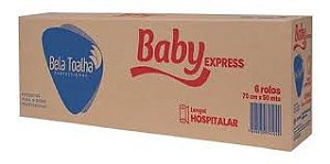 Lençol Hospitalar de Papel 50x50cm C/6 Rolos - Baby