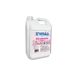 Álcool Perfumado Limpador 46° 5L Floral - D`visão