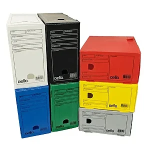 Arquivo Morto Polionda Colors 360x130x240mm Oficio Uni. Dello