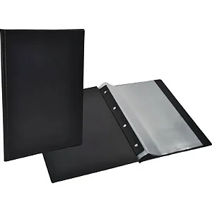 Pasta Catálogo Preta Com 10 Envelopes Finos