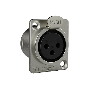 Conector XLR Painel Fêmea Wireconex WC 1023