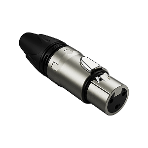Conector XLR Fêmea 3 Pinos WIRECONEX - WC 1003