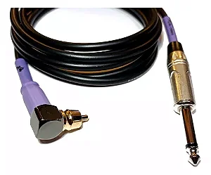 Cabo Clip Cord Rca 90º 2m Premium Máquina Tattoo Tatuagem