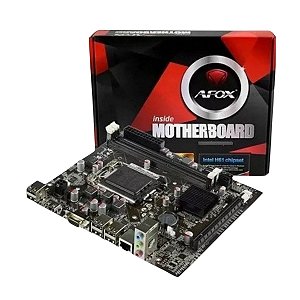 Placa Mãe Atx Afox Ih61 Ma5 Lga 1155 H61 Ddr3 16gb