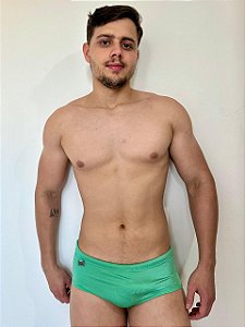 Sunga Tradicional Lisa Verde Resinada MenF5