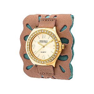 Relógio EF Bracelete Vazado Nude, Feminino.