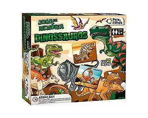 Jogo da Memória Dinossauros 40 peças - Pais&Filhos