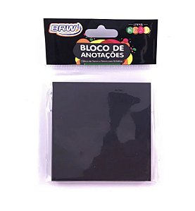 Bloco adesivo 76x76mm Preto c/50fls