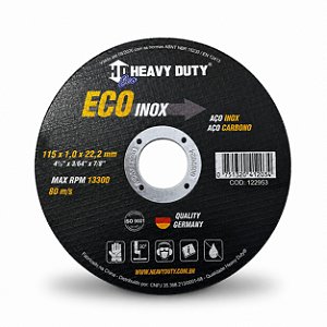 DISCO DE CORTE ECOLNOX 115x1,0x22,2