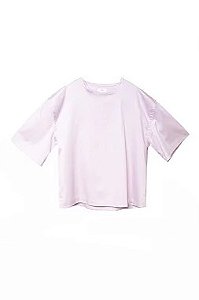 T-shirt tecido Plano Rosa Claro