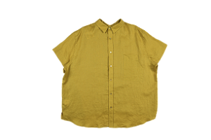 Camisa em Linho Front and Back Capim Dourado