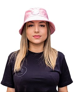 Bucket Hat Patch Rosa Bebê