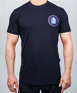 Camiseta Azul Marinho Malha Fio 30 Born Basic Side
