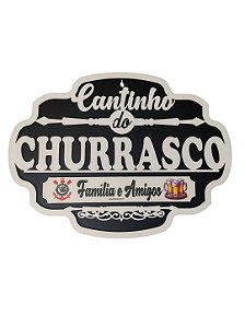 Quadro decorativo Cantinho do Churrasco 40x30cm
