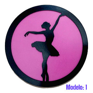 Trio Quadros Bailarina MDF Decoração Ballet 30cm