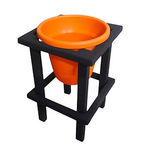 Kit Vaso de Planta Ø19 com Suporte 30cm para Piso