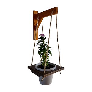 Kit Vaso Suspenso com Suporte – Decoração Moderna e Funcional